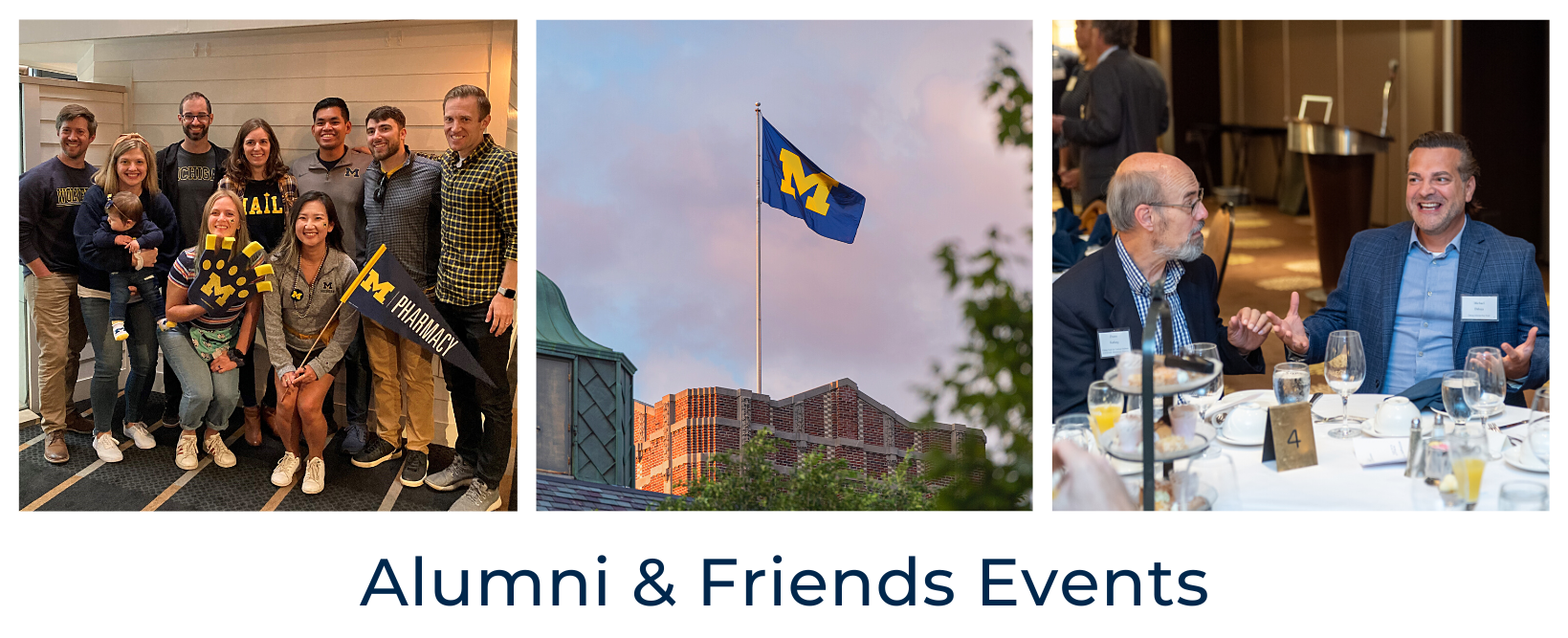Alumni and Friends Events with 3 alumni event photos 