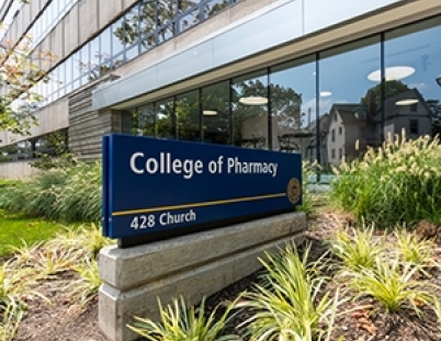 College of Pharmacy sign