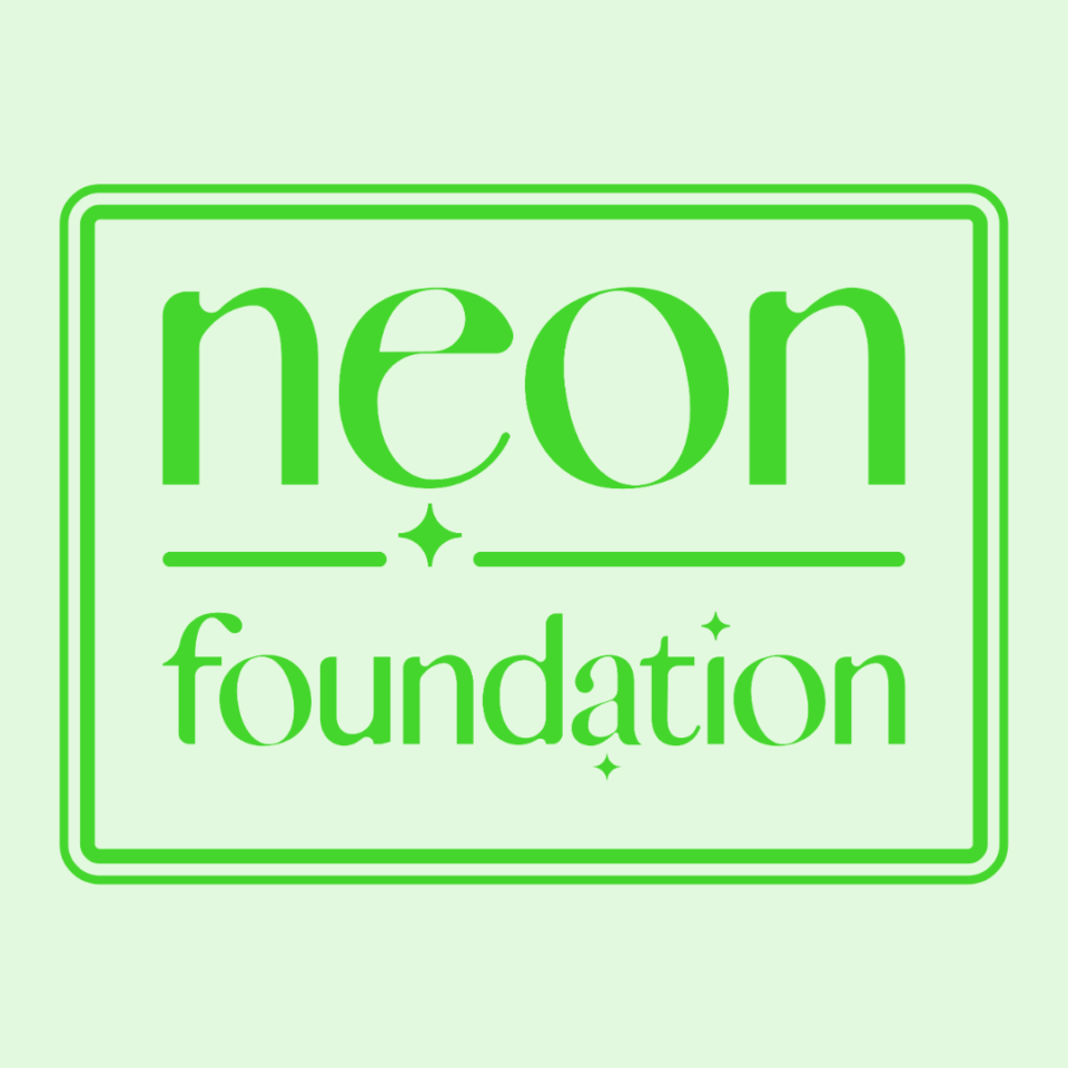 Neon Foundation Logo. Neon foundation made a generous gift to establish a PharmD scholarship program.