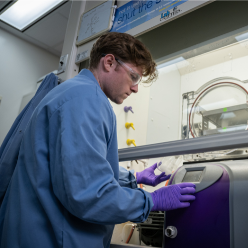 Researcher in a lab