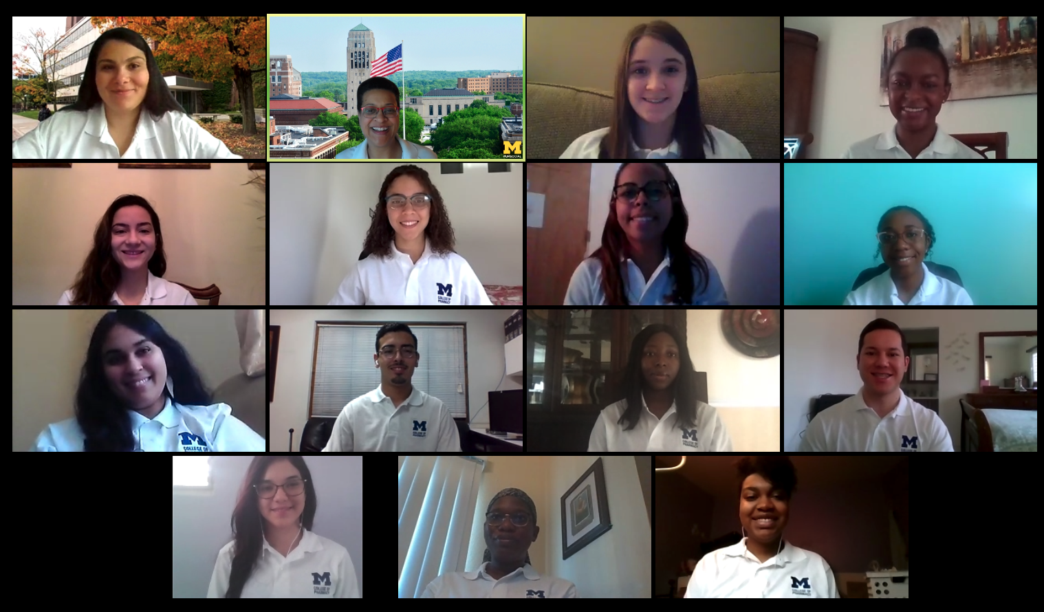 Pharmacy Scholars meeting on Zoom 