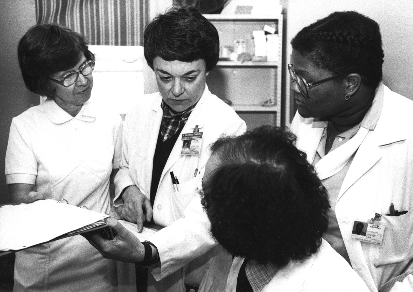 Rosemary Berardi and students.