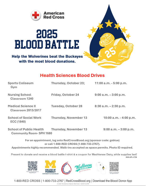 event flyer for 2025 Blood Battle